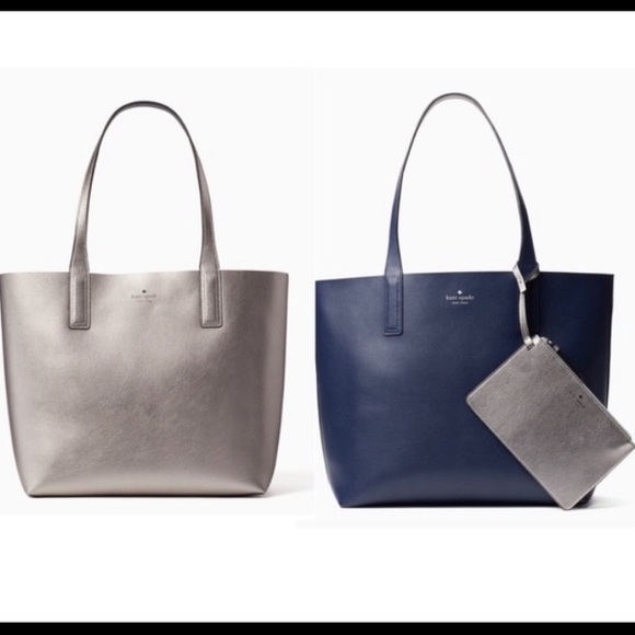 reversible leather tote bag